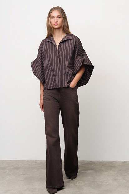 Oversized striped shirt