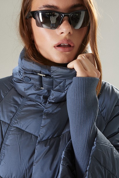 Long quilted jacket