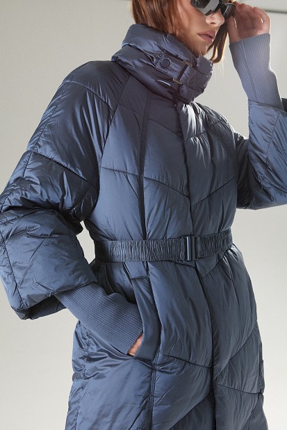 Long quilted jacket
