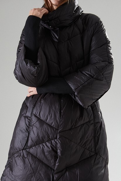 Long quilted jacket