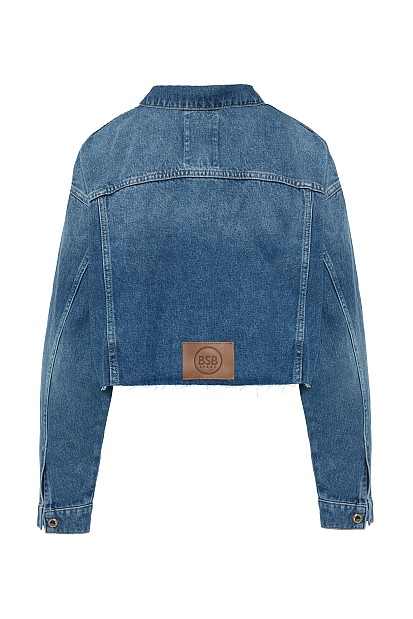 Denim jacket with embroidered details
