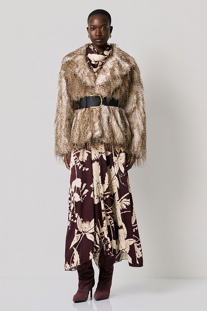 Animal print γούνα