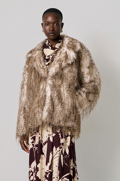 Animal print γούνα