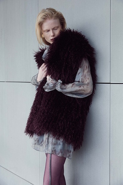 Faux fur vest