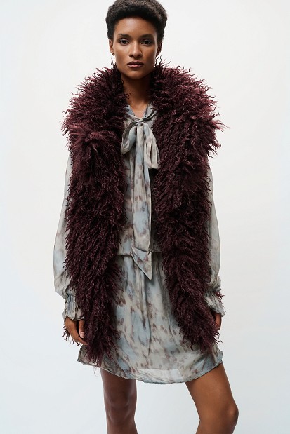 Faux fur vest