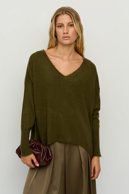 V-neck sweater