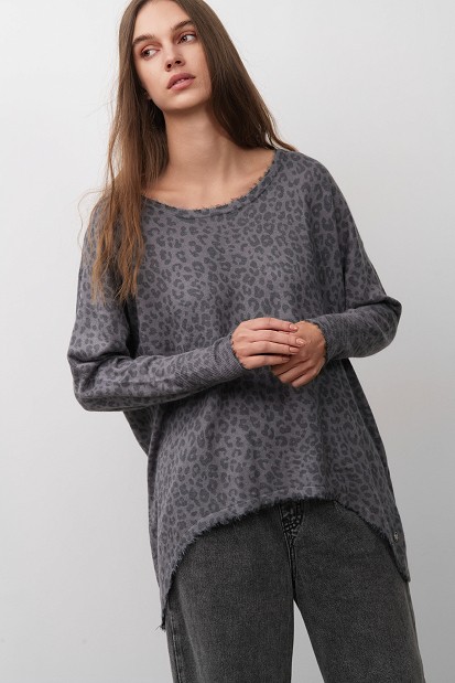 Leopard print sweater