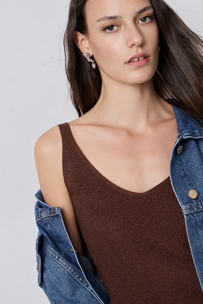 Πλεκτό lurex τοπ