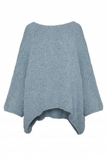 Bouclé sweater with lurex details