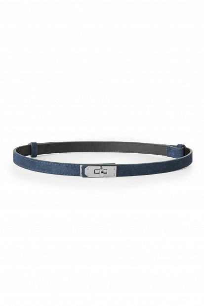 Suede leather belt