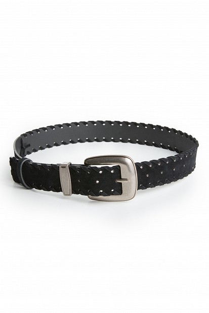 Belt with braided details