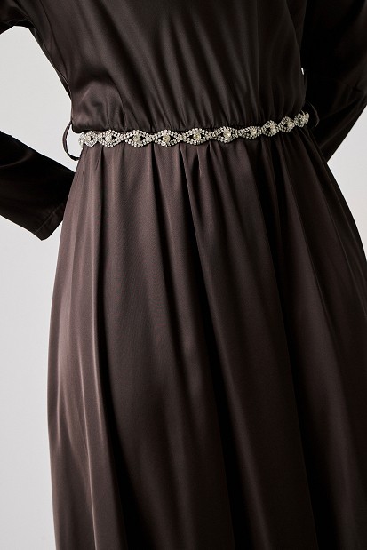 Belt with rhinestone embellishments