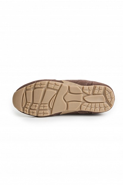 Sneakers din piele întoarsă cu detalii decorative