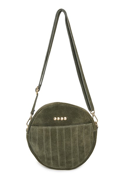 Leather suede bag