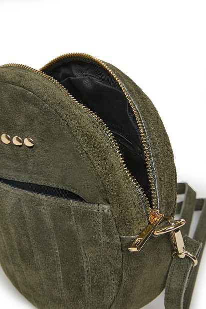 Leather suede bag