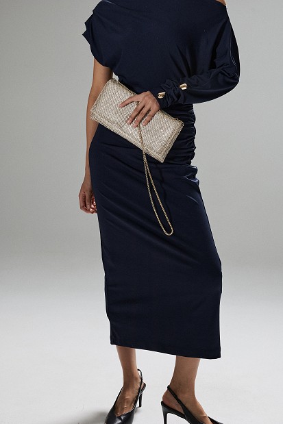 Embellished clutch bag