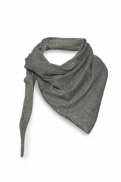 Rhinestone triangle scarf