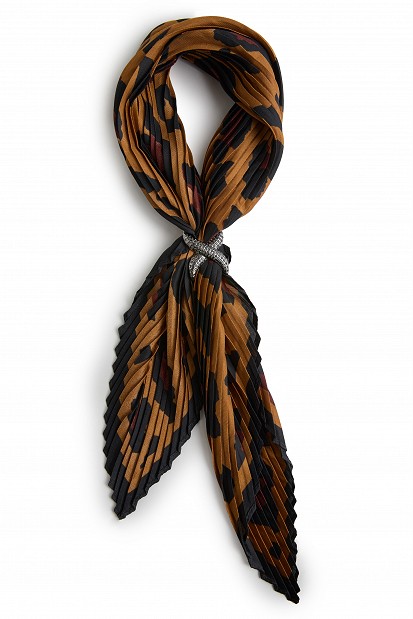 Scarf with jeweled embellishment