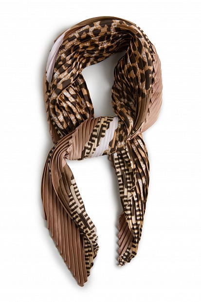 Animal print scarf
