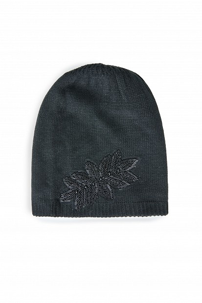 Beanie with an embroidered detail