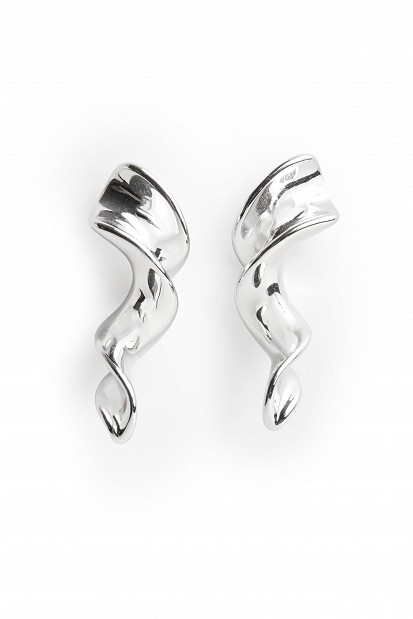 Wavy drop earrings