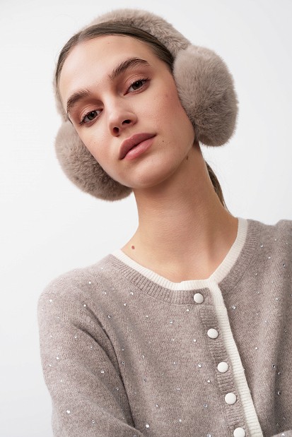 Faux fur earmuffs
