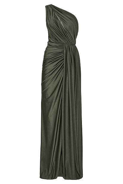 Maxi one-shoulder dress - Gold label