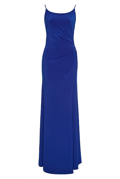 Maxi dress with a scarf detail - Gold label