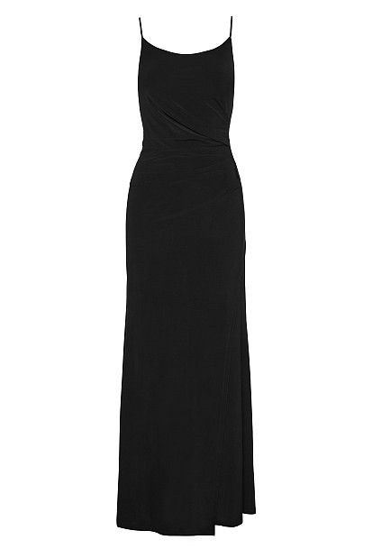 Maxi dress with a scarf detail - Gold label