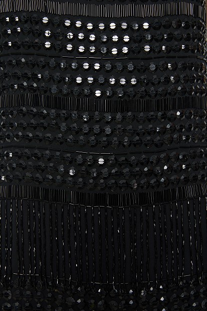 Beaded mini dress - Gold label