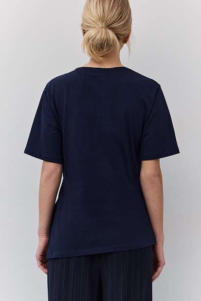 Blouse with flower motive