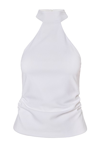 Gather halter-neck top