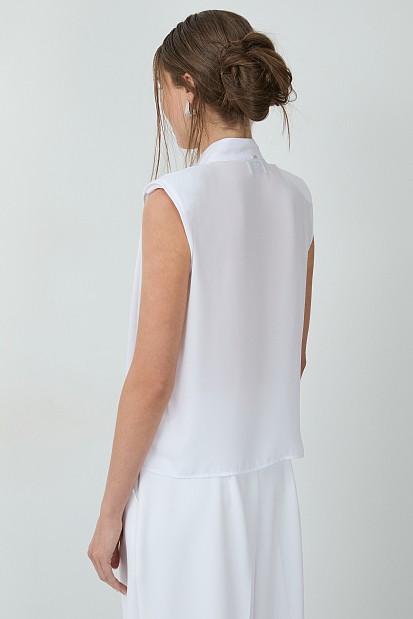 Blusa sin mangas cruzada