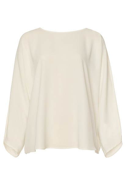 Long sleeves blouse with self tie