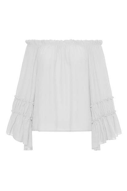 Off-shoulders blouse with ruffles
