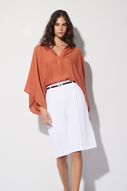 Semi-sheer blouse
