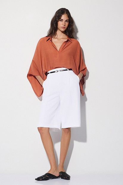 Semi-sheer blouse