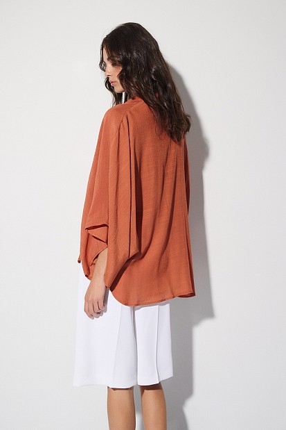 Semi-sheer blouse