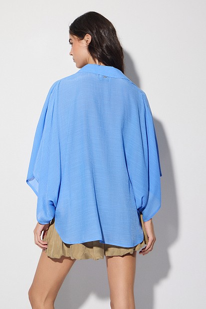 Semi-sheer blouse