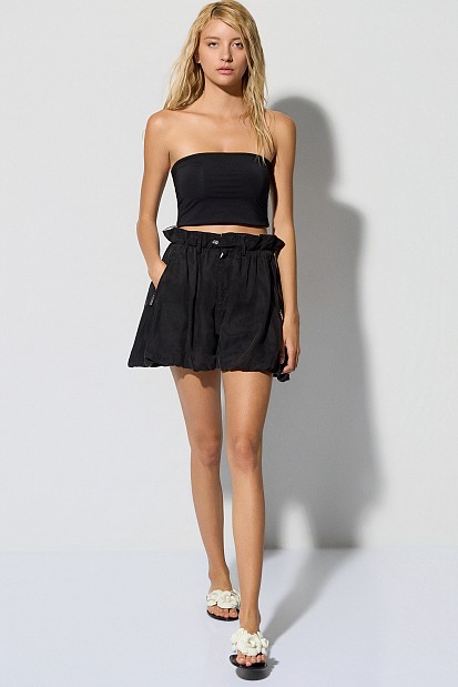 Strapless βασικό κροπ τοπ