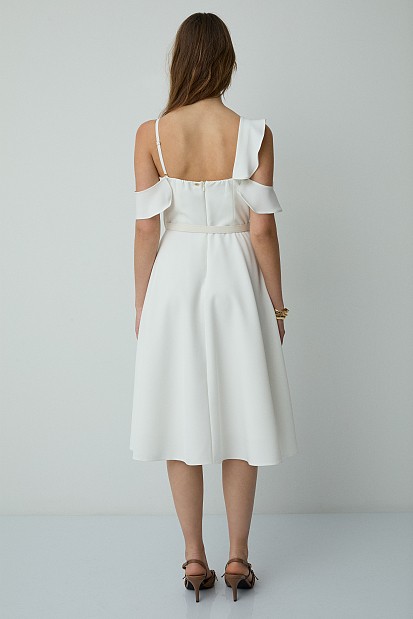Rochie midi cu volane