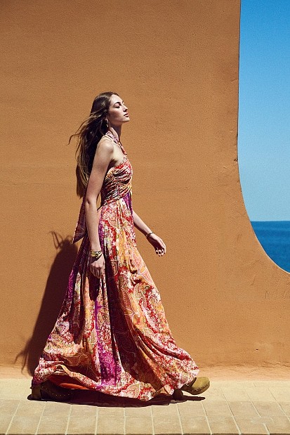 Maxi printed dress