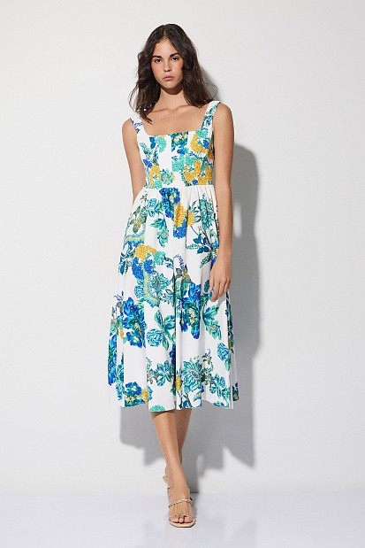 Midi floral dress