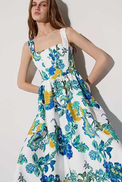 Midi floral dress
