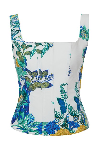 Floral corset top
