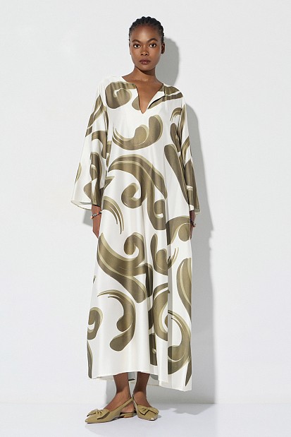 Maxi printed tunic