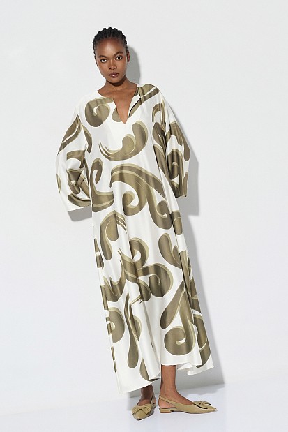 Maxi printed tunic