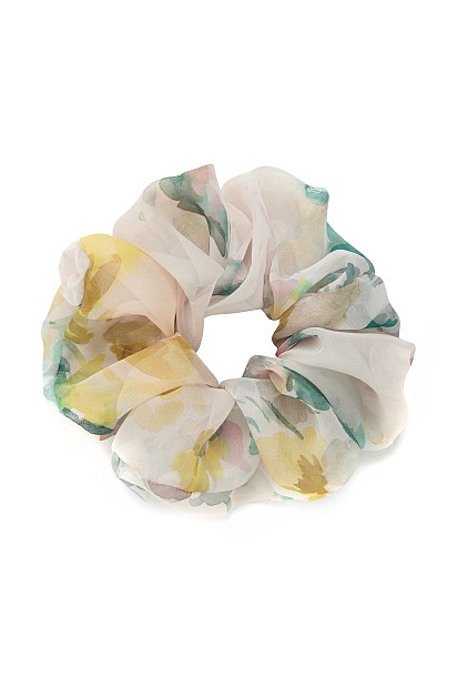 Elastic de păr cu print floral