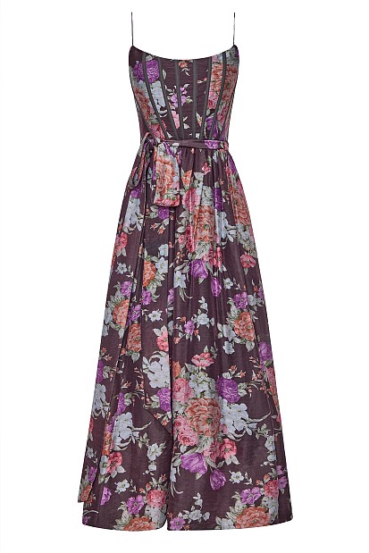 Midi floral dress - Gold label