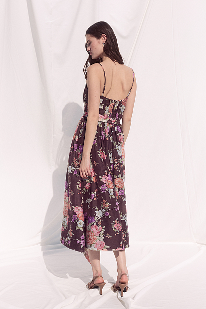 Midi floral dress - Gold label